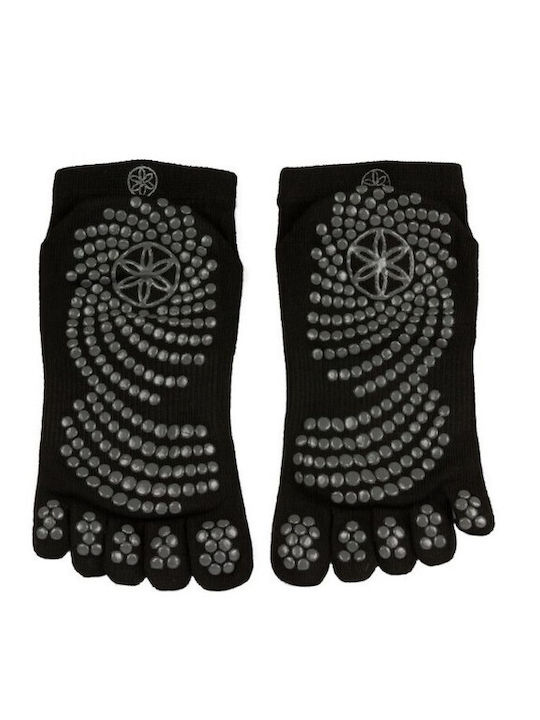 Gaiam Grippy Κάλτσες για Yoga/Pilates Μαύρες