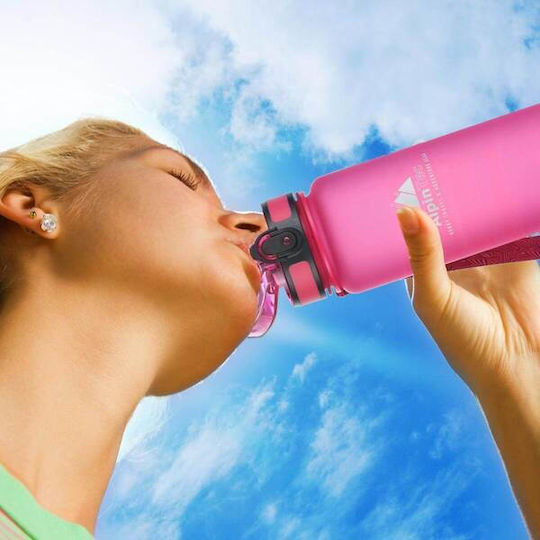 AlpinPro Kids Water Bottle Butterfly Plastic with Straw Non Spill Kids 400ml