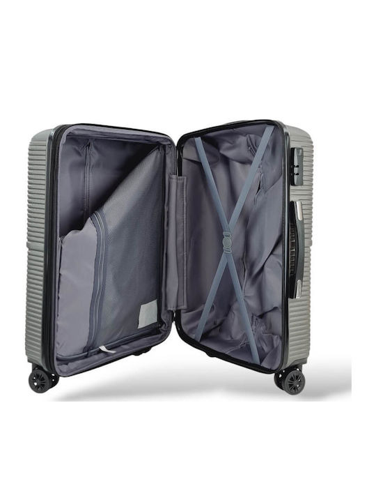 Forecast Medium Hard Gray Travel Suitcase with 4 Wheels Height 65cm