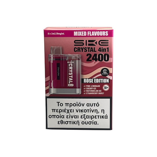 Crystal Vape Țigară Electronică De Unică Folosință 600 Inhalări Pink Lemonade 20mg Roz