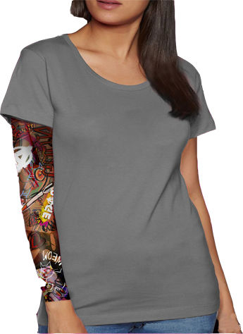 All Rage 2 Tattoo Sleeve Αποκριάτικα Μανίκια Τατουάζ