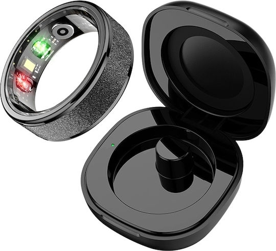 Colmi R10 Smart Ring 20mm Waterproof with Heart Rate Monitor Black