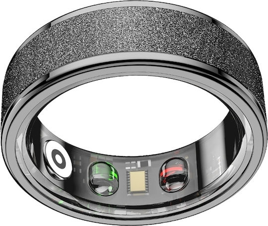 Colmi R10 Smart Ring 20.8mm Wasserdicht mit Pulsmesser Schwarz