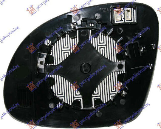 Prasco Heated Mirror Glass Car Exterior Mirrors Volkswagen Tiguan 07-11