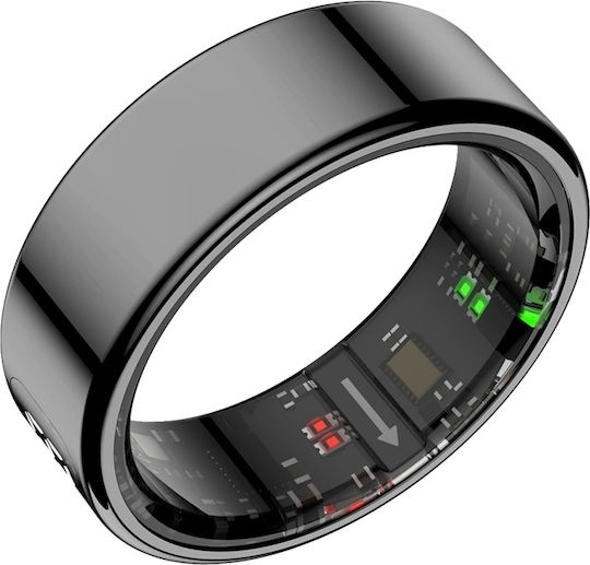 Colmi R12 Smart Ring 17.9mm Wasserdicht mit Pulsmesser Schwarz