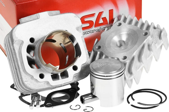 Airsal Motorcycle Pistons & Cylinders Set for Piaggio Typhoon / NRG for Vespa LX for Yamaha DT