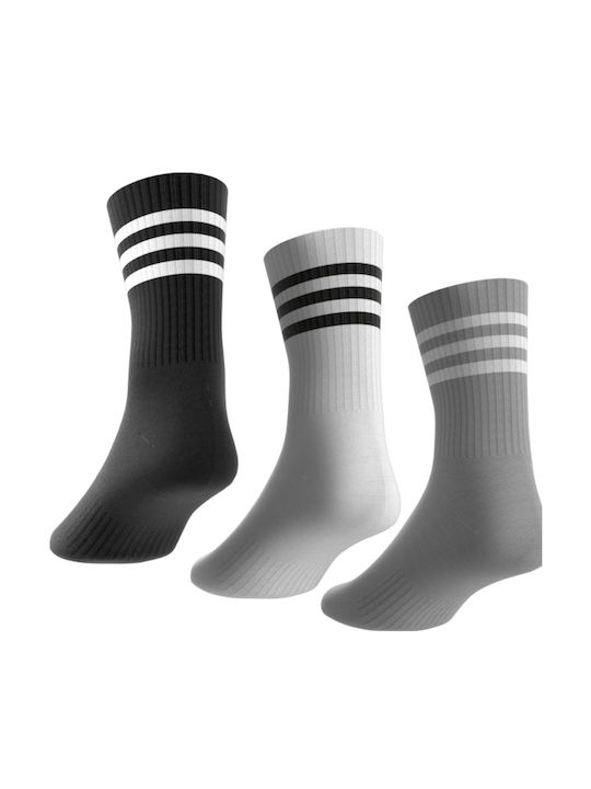adidas Performance 3-Stripes Cushioned Athletic Socks Multicolour 3 Pairs