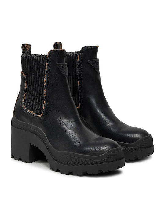 Damen Chelsea Stiefeletten Schwarz