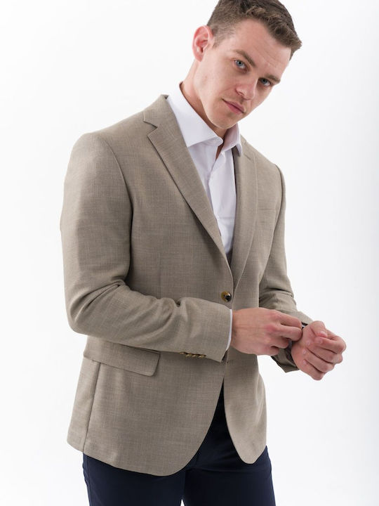Summer Men’s Suit Jacket Beige