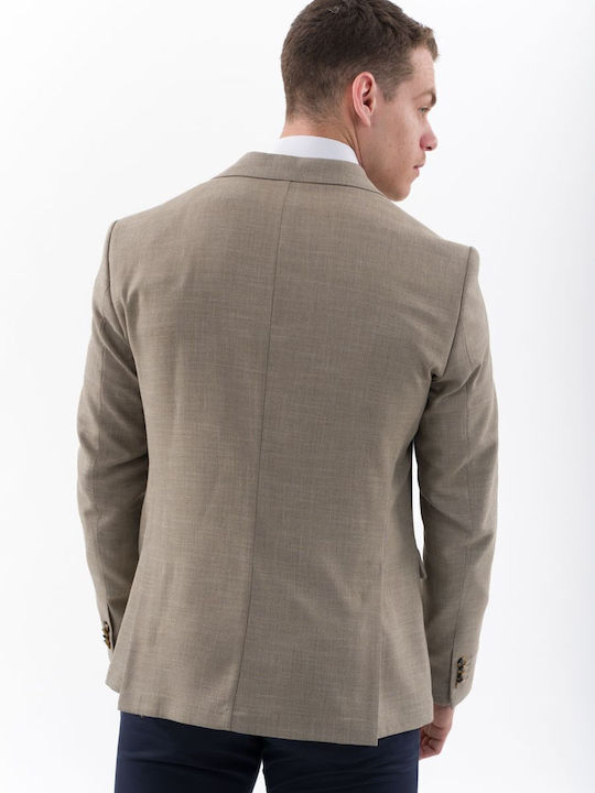 Summer Men’s Suit Jacket Beige