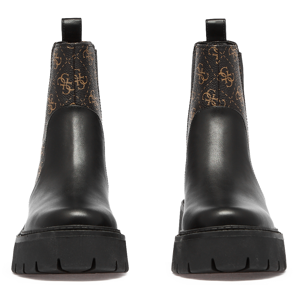 GUESS Boots FLTSHUELE10BLKBR – Aus Synthetik, Slip-On – Schick & Bequem