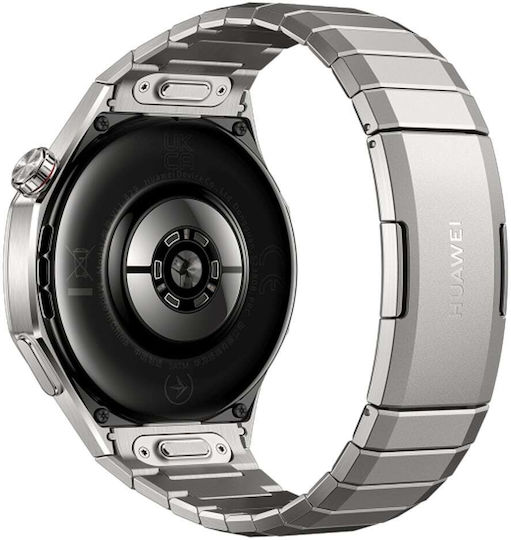 Huawei Watch GT 6 Pro Titanium 46mm Waterproof with Heart Rate Monitor (Titanium + Huawei Freebuds SE 3 Black)