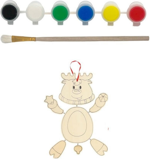 Next Moș Crăciun Set de Colorat Lemn