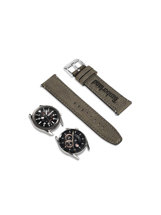 Timberland Barnesbrook Armband Leder Khaki (Universal 22mm)