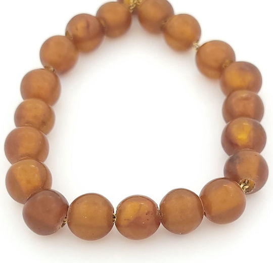 Perle de îngrijorare Amber de lungime 22buc Auriu