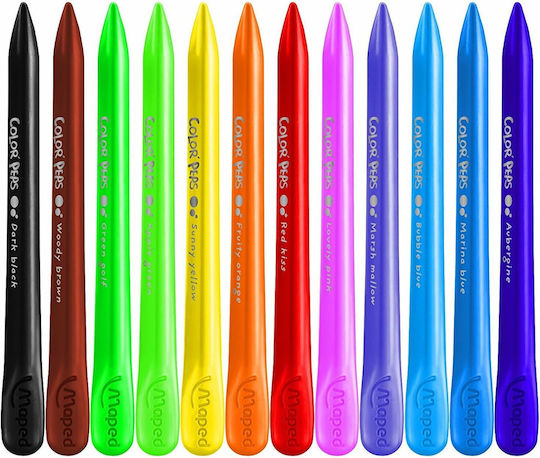 Maped Color Peps Wax Set de creioane colorate cu 24 culori
