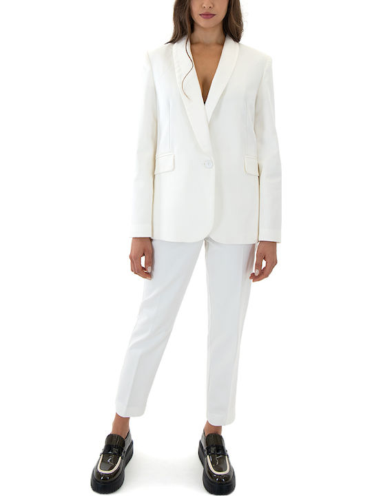 MY T Γυναικείο Σακάκι Λευκο (white)
