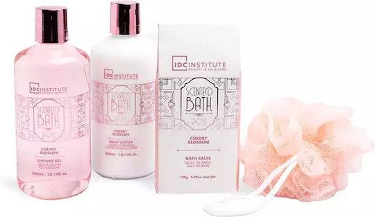 IDC Institute Scented Bath Rose Σετ Περιποίησης για Καθαρισμό Σώματος 5τμχ
