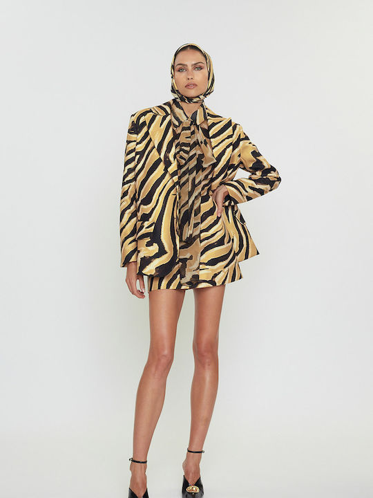 Mix & Match Showroom Γυναικείο Σακάκι Μουσταρδί