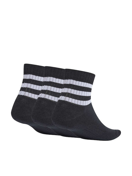 adidas 3-Stripes Cushioned Sportsocken Schwarz