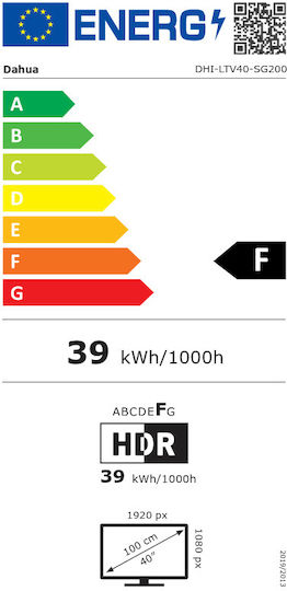 Dahua Smart Τηλεόραση 40" Full HD LED LTV40-SG200 (2024)
