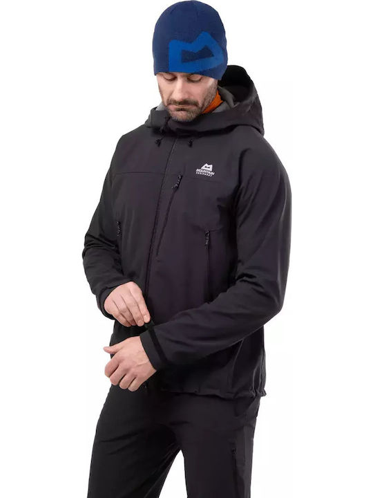 Χειμωνιάτικο Μπουφάν Softshell Αδιάβροχο και Αντιανεμικό Μαύρο