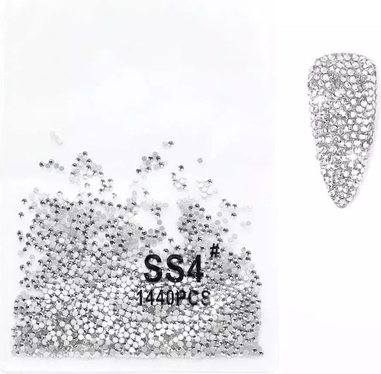 Wd Micro Crystalized Rhine Stones Design Pentru Unghii Strass Argintiu Ss4 1440 Bucăți