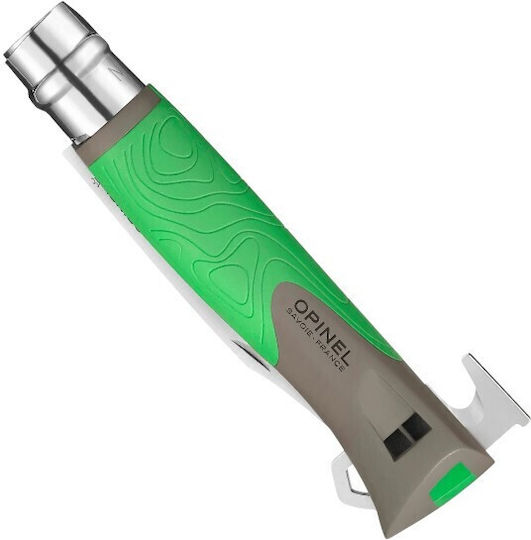 Opinel No.12 Cuțit De Buzunar De Supraviețuire Verde