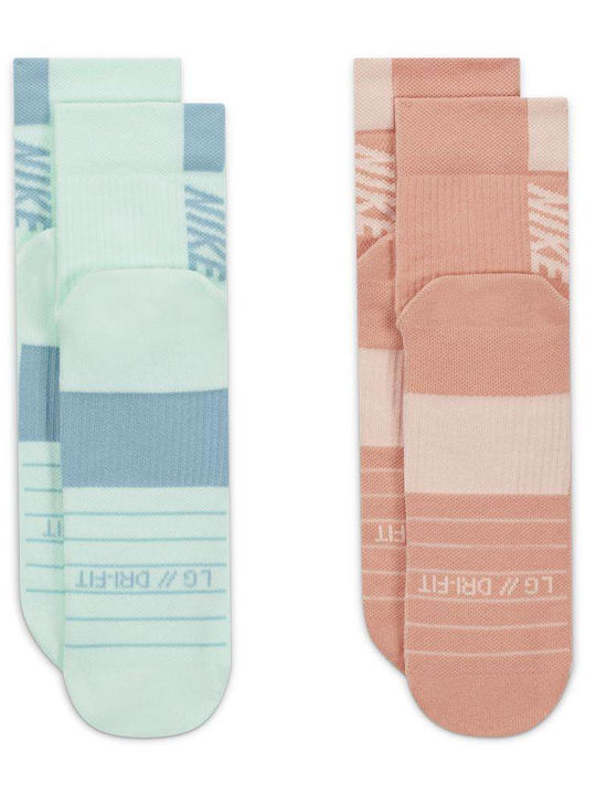 Nike Multiplier Running Ankle Socks Running Socks Multicolour 2 Pairs