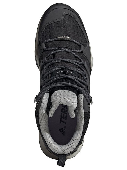 adidas Terrex Swift R2 Mid GTX Men's Hiking Waterproof Boots with Gore-Tex Membrane Core Black / Dgh Solid Grey / Purple Tint