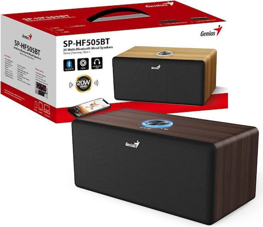 Genius SP-HF505BT Bluetooth-Lautsprecher 20W Dark Wood