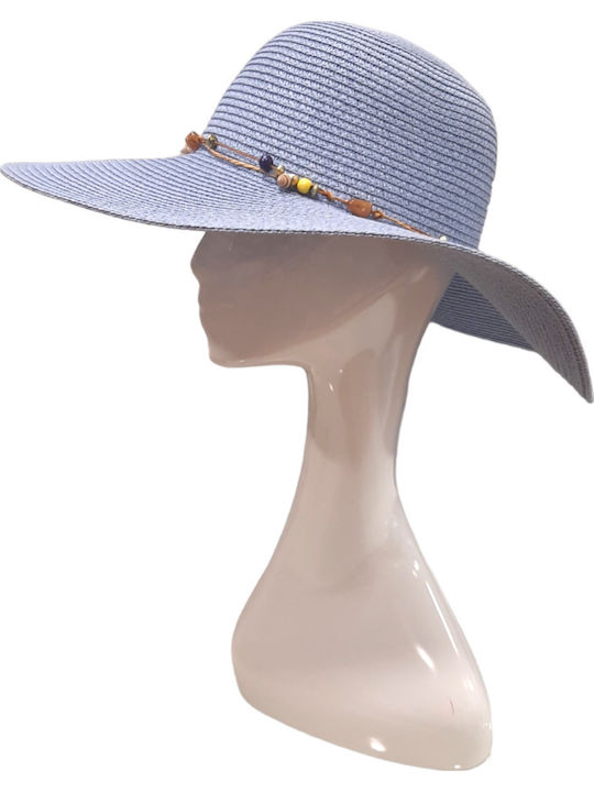W'el Woman's Elegance Καπέλο Floppy Γαλάζιο