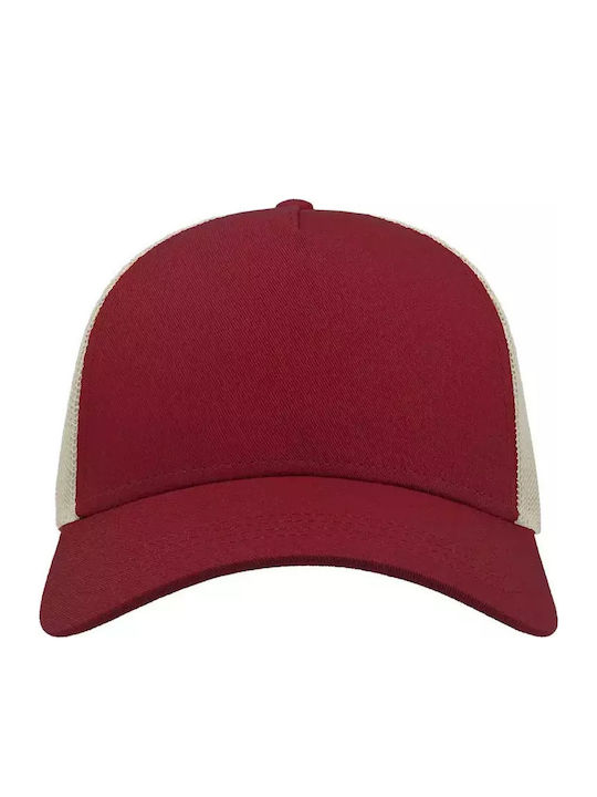 Atlantis Rapper Cotton Πεντάφυλλο Καπέλο Τζόκεϊ Κωδ Rapper Cotton Burgundy Stone