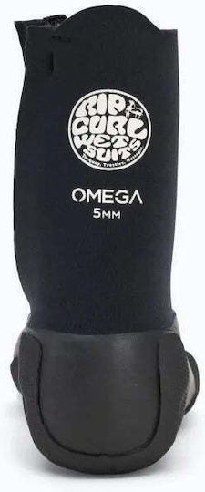 Rip Curl Men's Omega 5mm Round Toe Zip Black 123msa-0090
