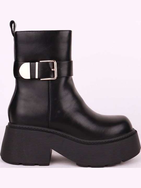 Stiefeletten Damen Schwarz