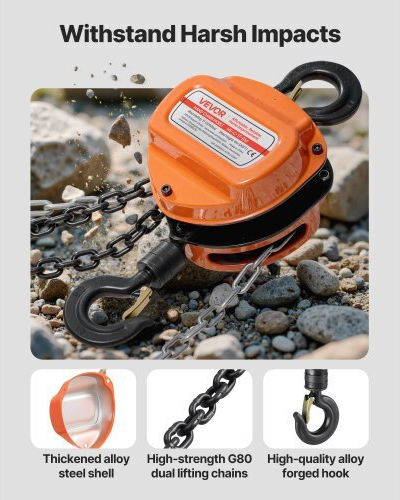 Vevor Chain Hoist Orange