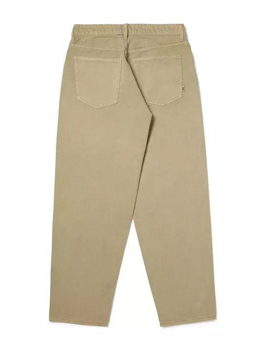 Cromer Ανδρικό Παντελόνι Τζιν με Relaxed Baggy Εφαρμογή Desert