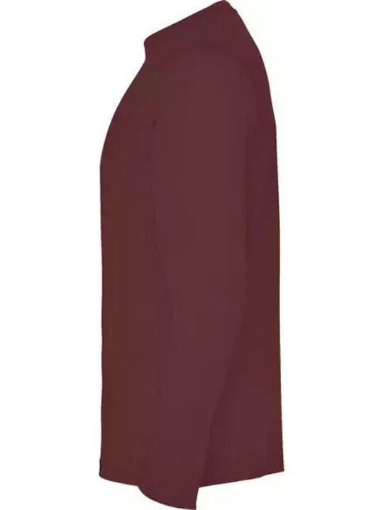 Roly Men's Long Sleeve Promotional Blouse Berry Red