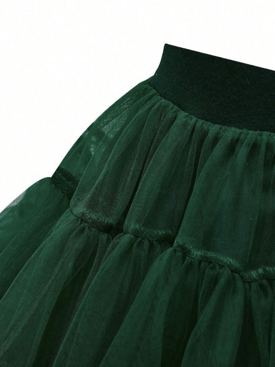 Kids Tulle Tutu Skirt Green