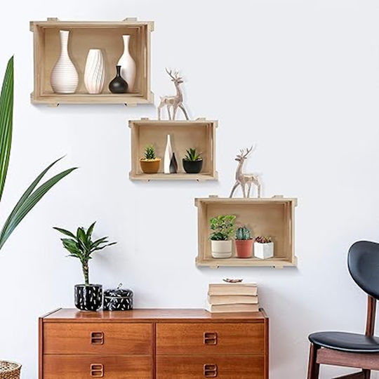 Belle Vous Καλάθι Αποθήκευσης Bamboo Καφέ 3τμχ