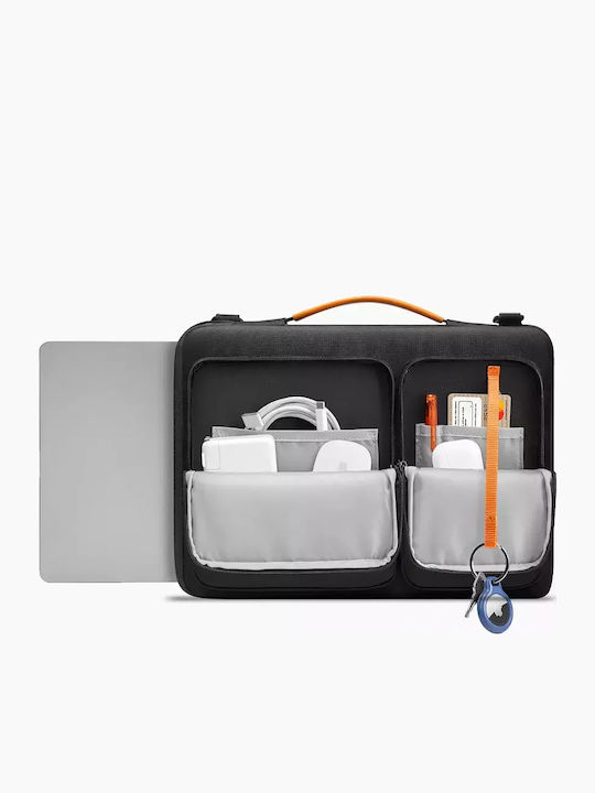 Tech-Protect Defender Τσάντα Ώμου / Χειρός για Laptop 14" Black / Orange