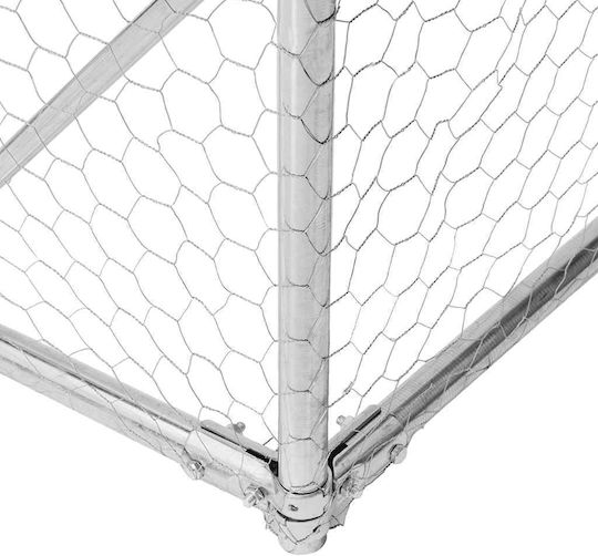 Outdoor Dog Kennel Cover 2x2x1.5 M Galvanized Steel