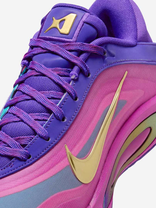 A'One Unapologetic Pantofi de Baschet Cu Talpă Joasă Violet Aprins / Violet Hyper / Magenta Hyper / Auriu Metalizat