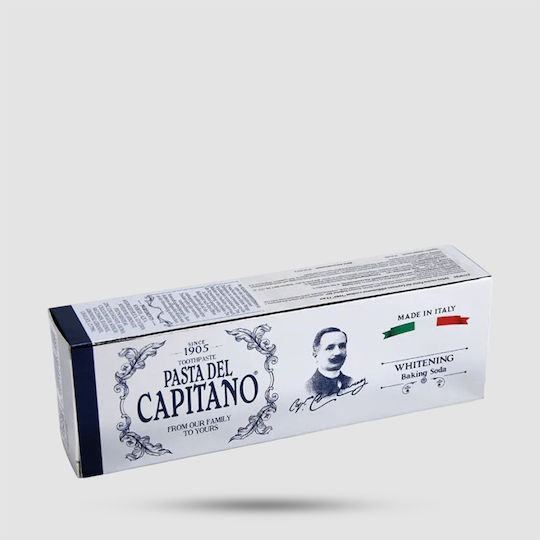Pasta del Capitano Whitening Baking Soda Zahnpasta für Aufhellung & Platte 75ml