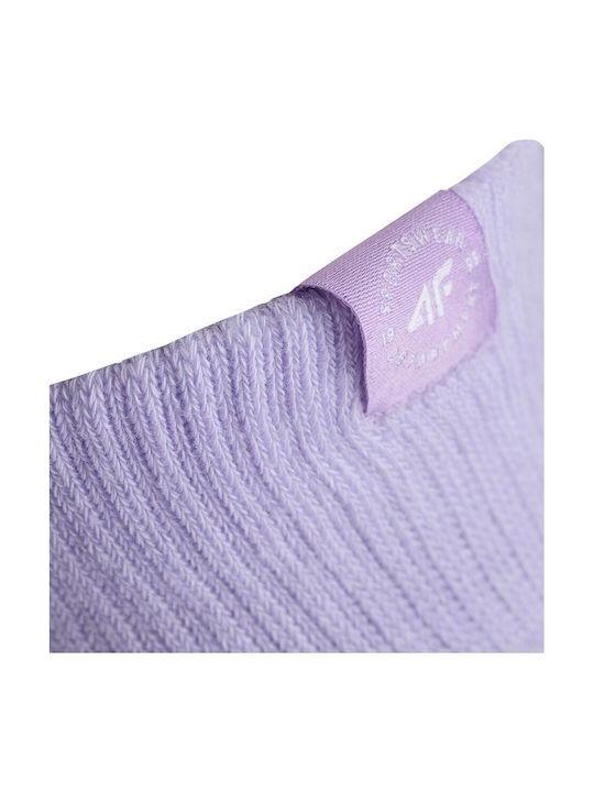 4F Șosete Sportive Violet 2 perechi
