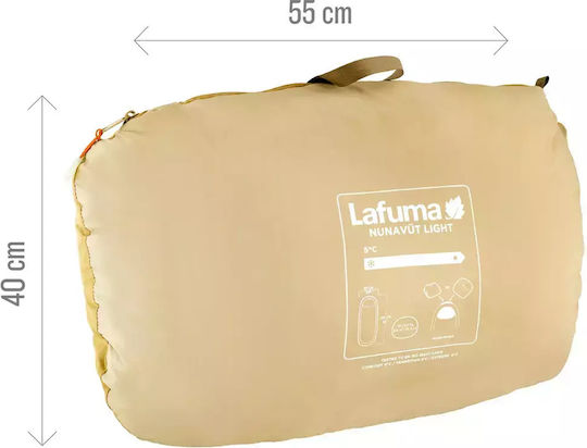 Lafuma Sleeping Bag Μονό 2 Εποχών Nunavut Sesame