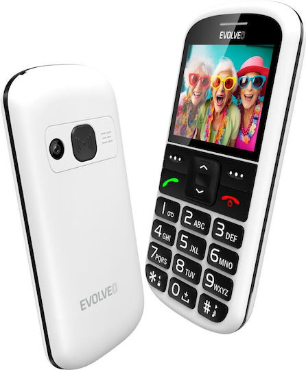 Evolveo EasyPhone XS Single SIM Mobile with Large Buttons White