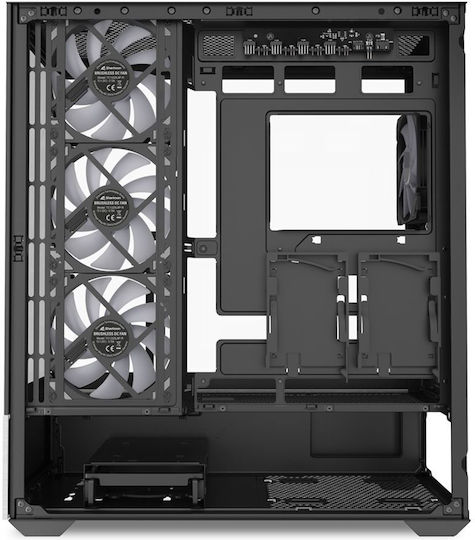Sharkoon AK7 ARGB Gaming Midi Tower Κουτί Υπολογιστή με Πλαϊνό Παράθυρο Μαύρο