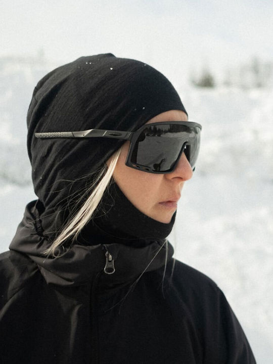 Chpo Henrik Unisex Sonnenbrille mit Schwarz Kunststoff Gestell und Schwarz Polarisiert Linse 16132PP