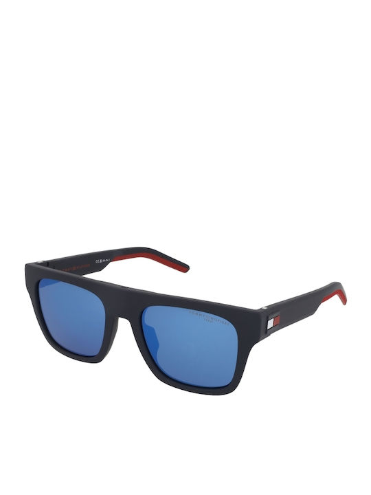 Tommy Hilfiger Male Sunglasses With Navy Blue Horn-Rimmed Frame